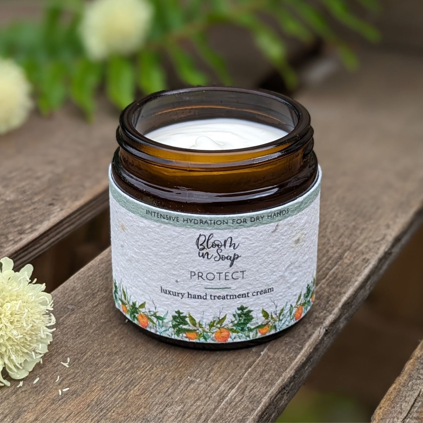 Protect hand cream from Bloom In Soap