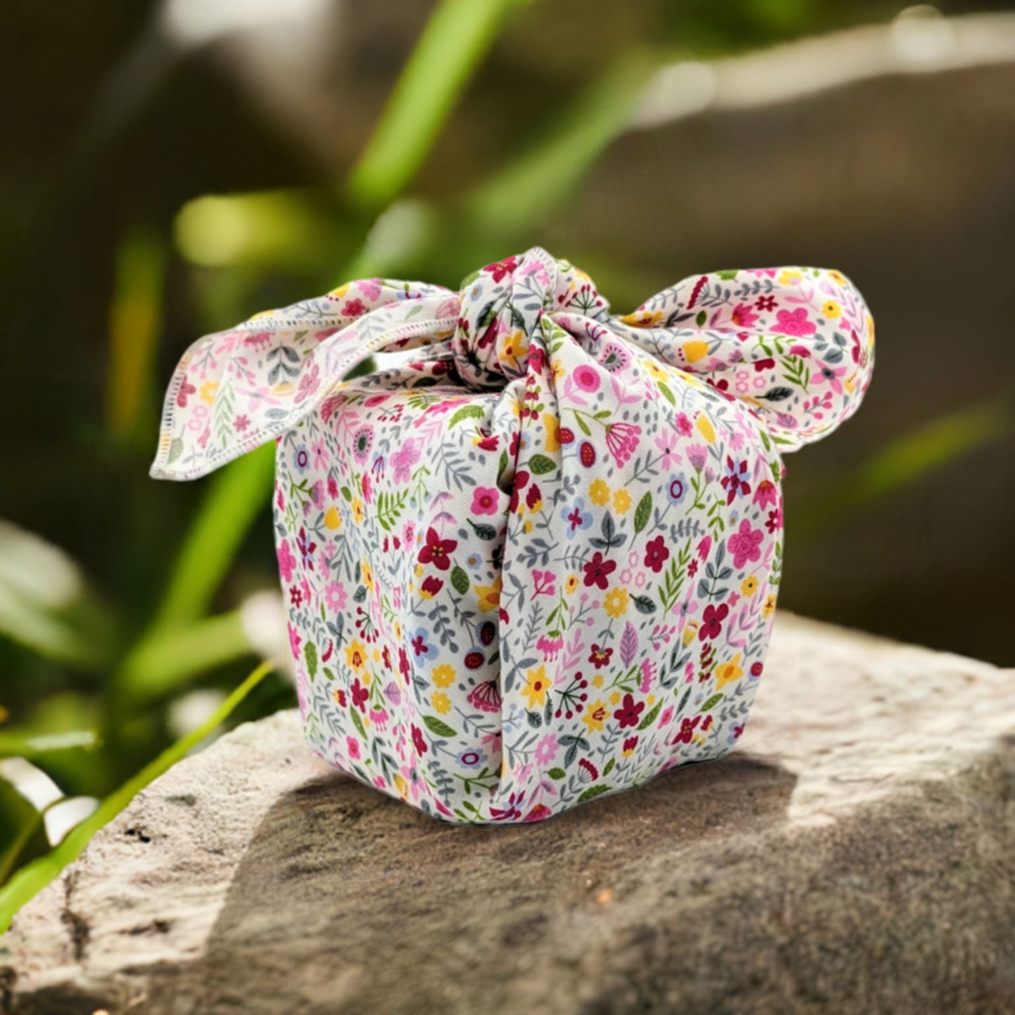 Furoshiki fabric gift wrap