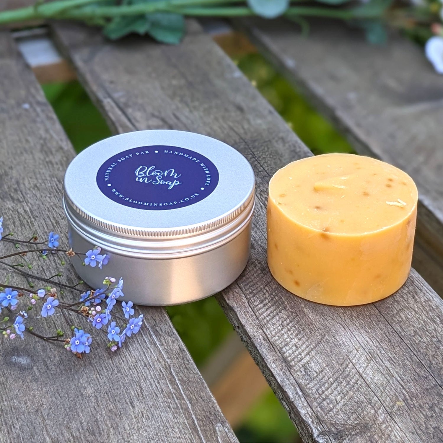 Citrus Shake Up travel soap in a tin