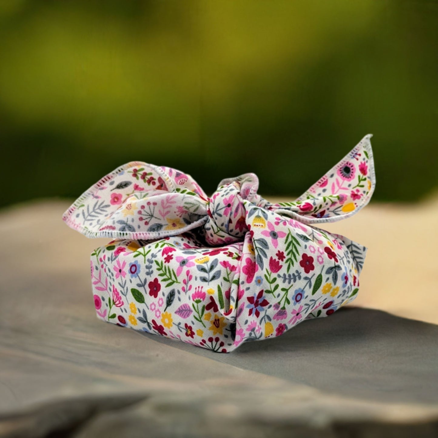 Furoshiki fabric gift wrap