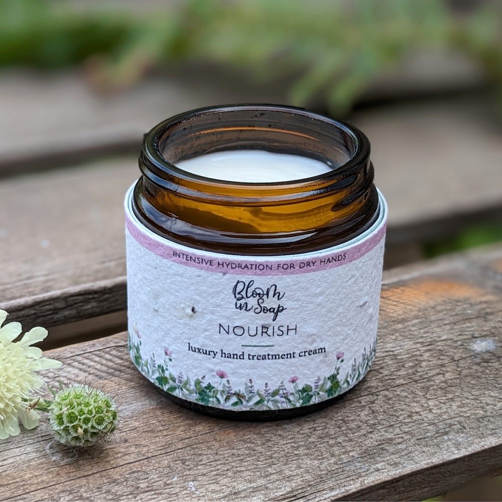 Nourish luxury hand treatment cream from Bloom In Soap