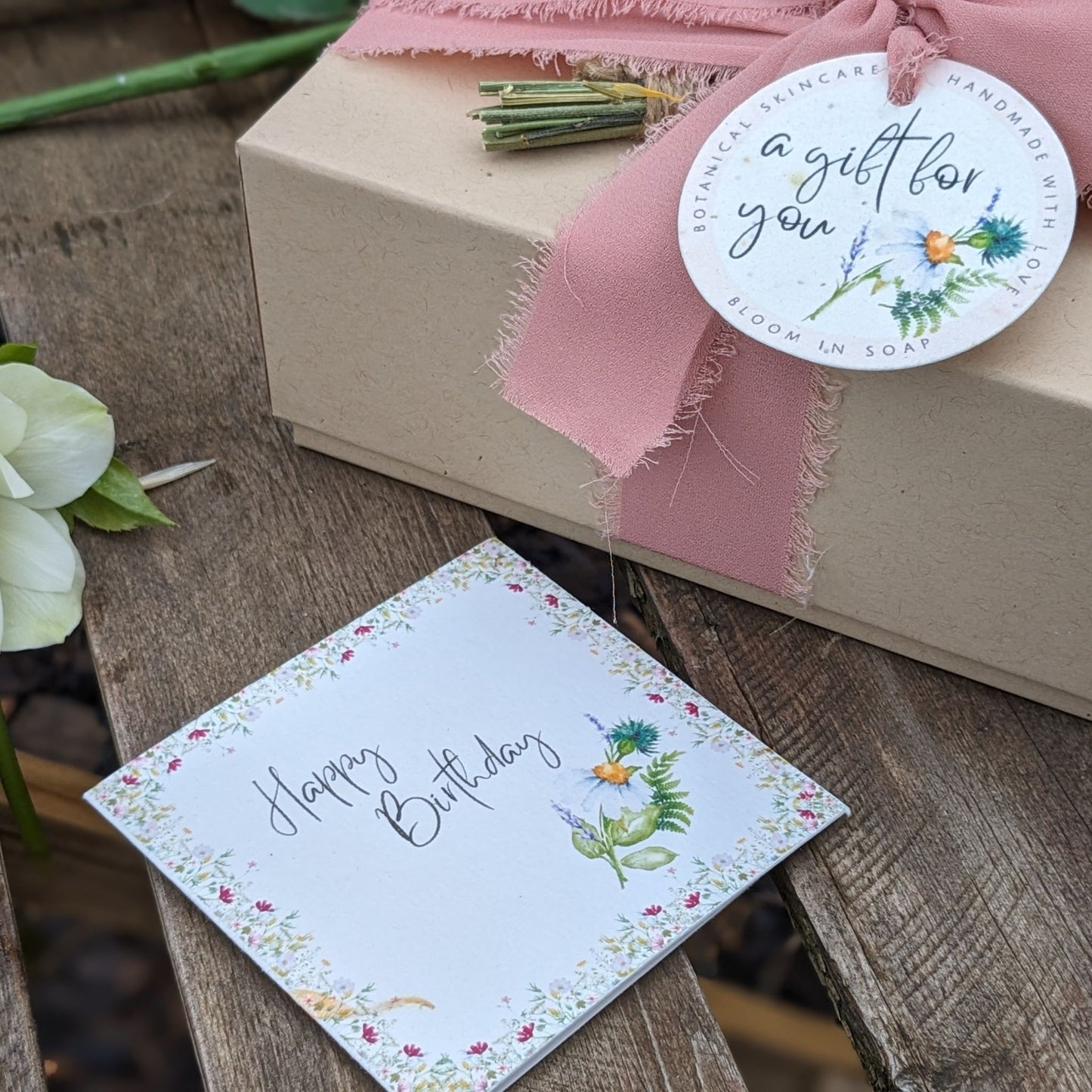 Gift Box and card from Bloom In Soap