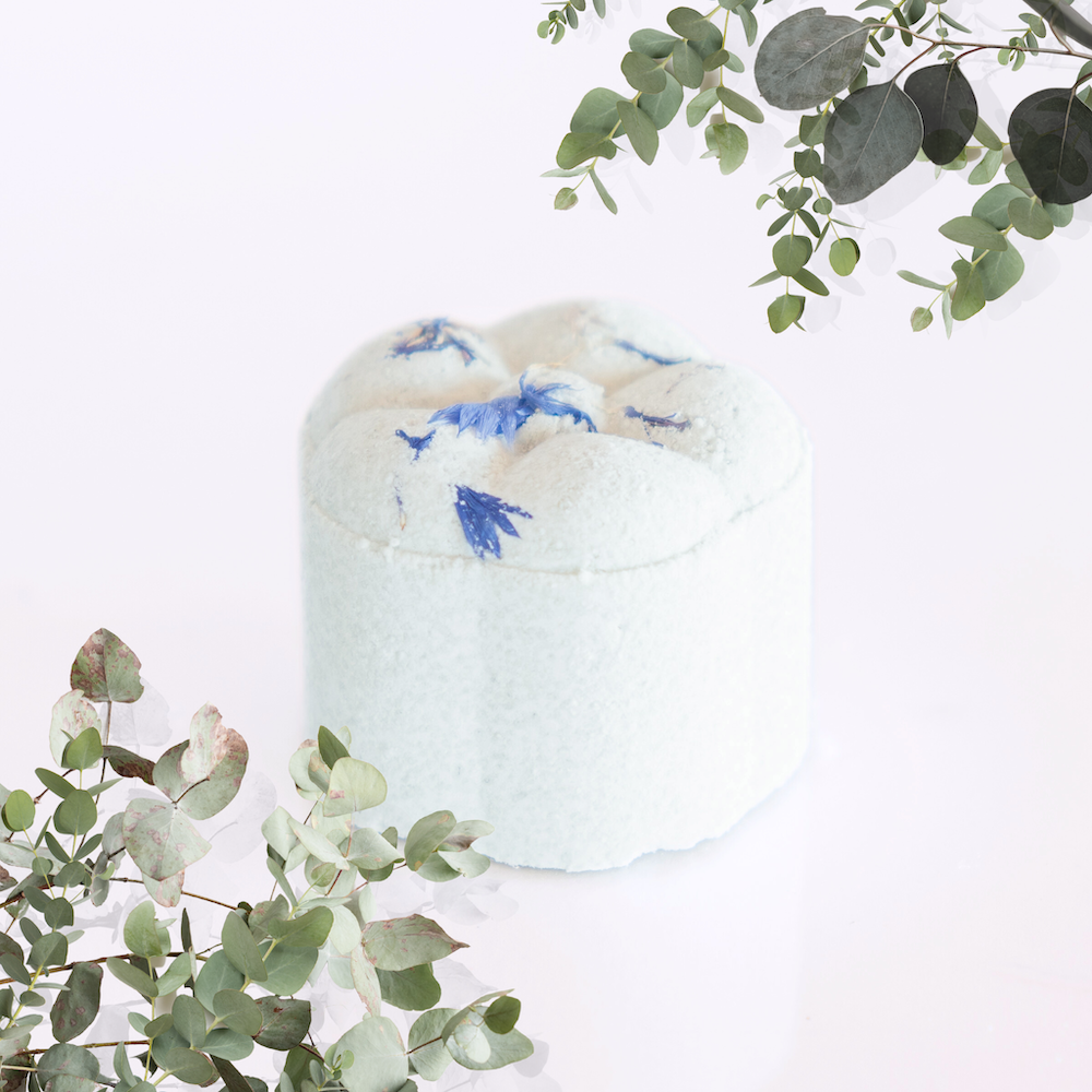 Breathe aromatherapy shower steamer with eucalyptus essential oil and menthol