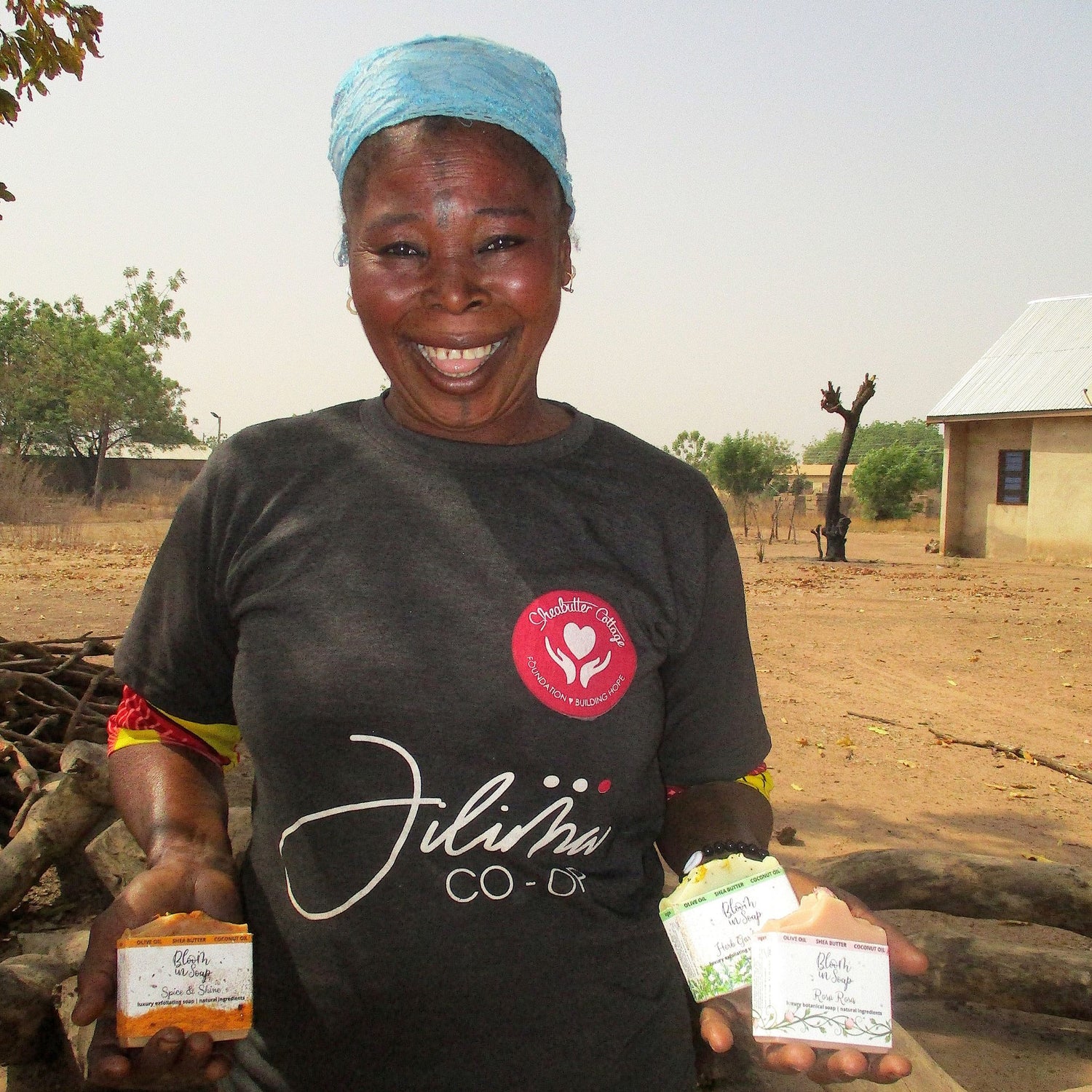 Fair trade shea butter woman producer