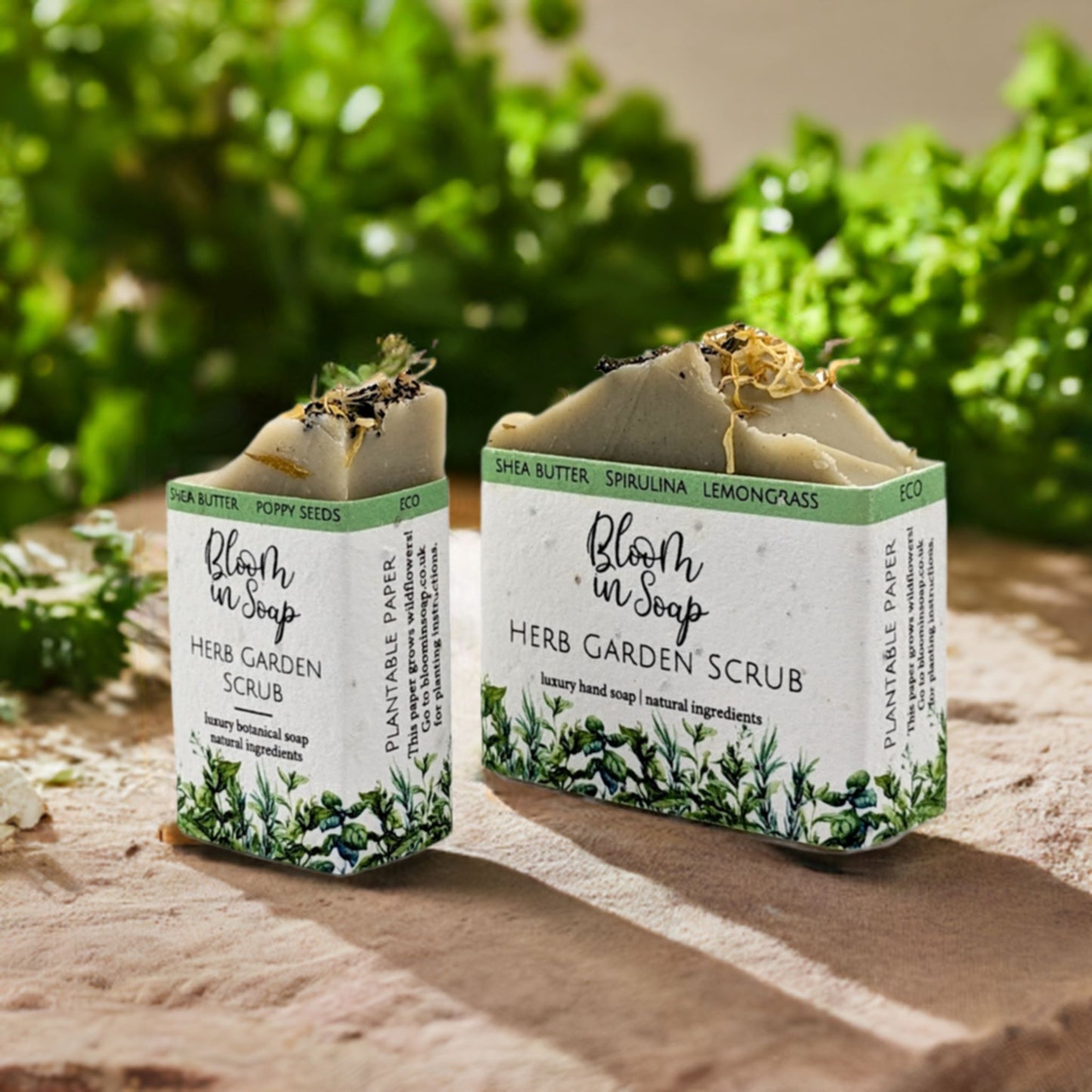Herb Garden Scrub Shea Butter Soap