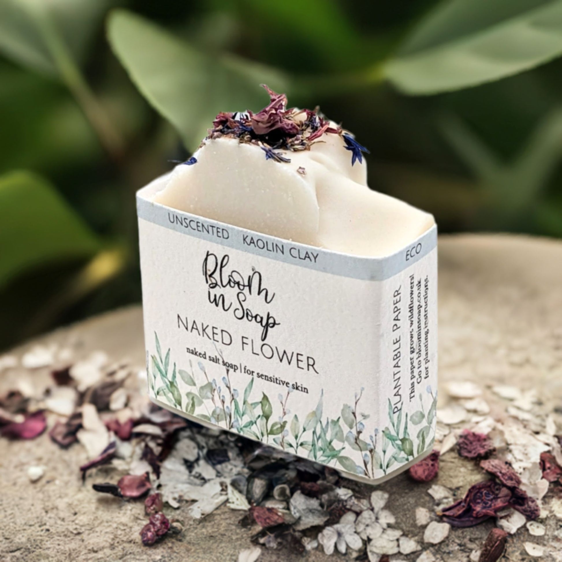 Naked Flower Salt Bars - Unscented Soap