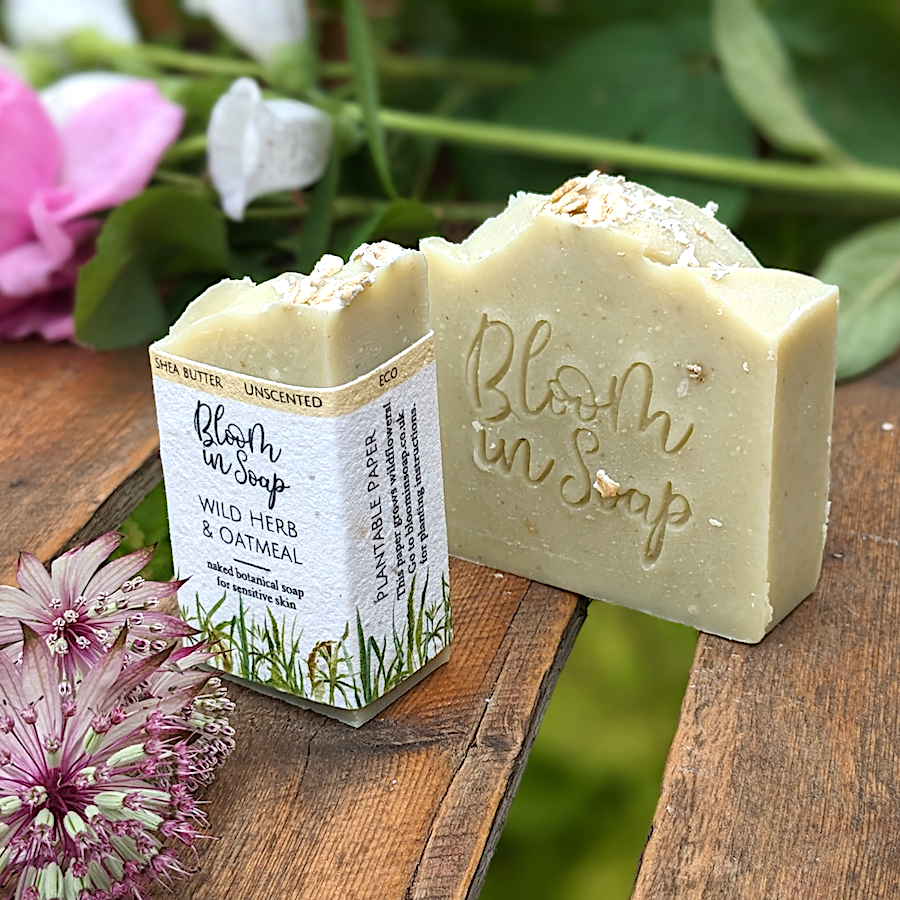 Award winning soap with oats from Bloom In Soap