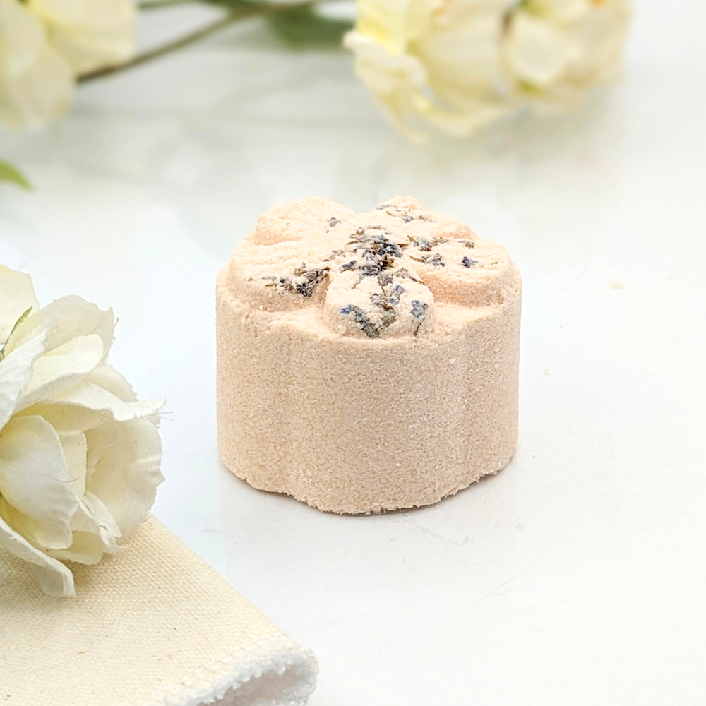 Relaxing shower steamer with lavender