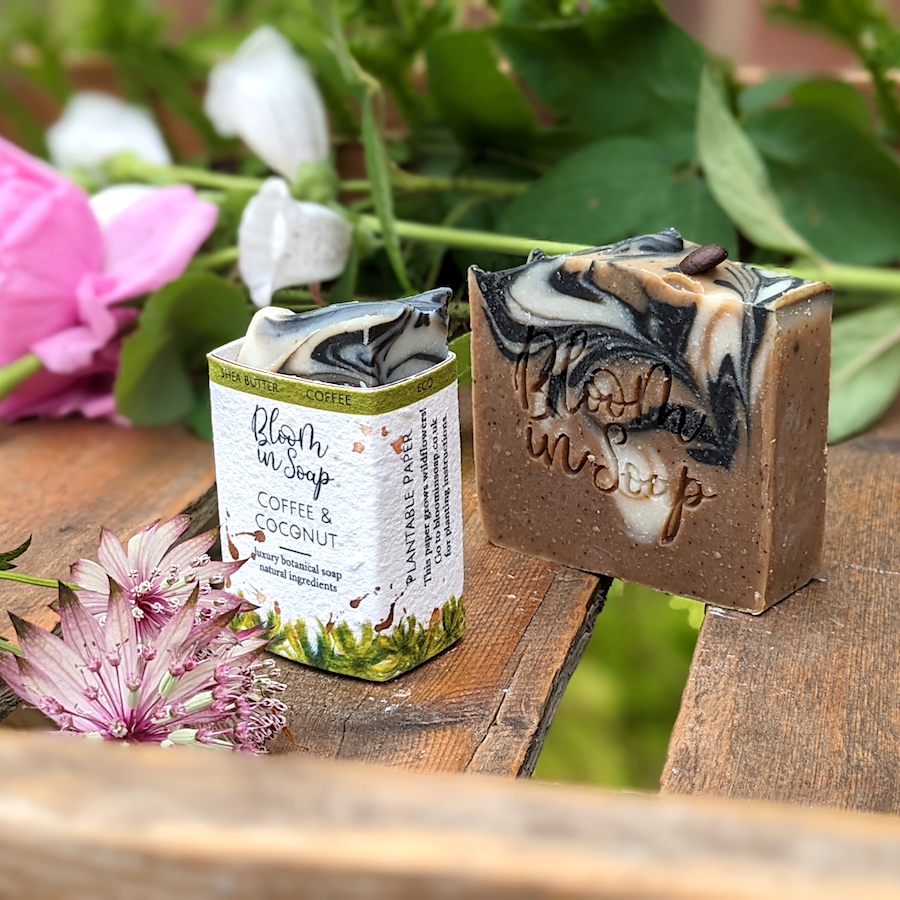 Coffee & Coconut natural soap from Bloom In Soap