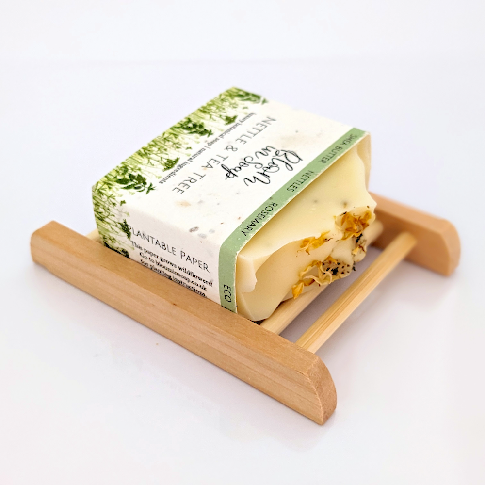 Bamboo soap dishes