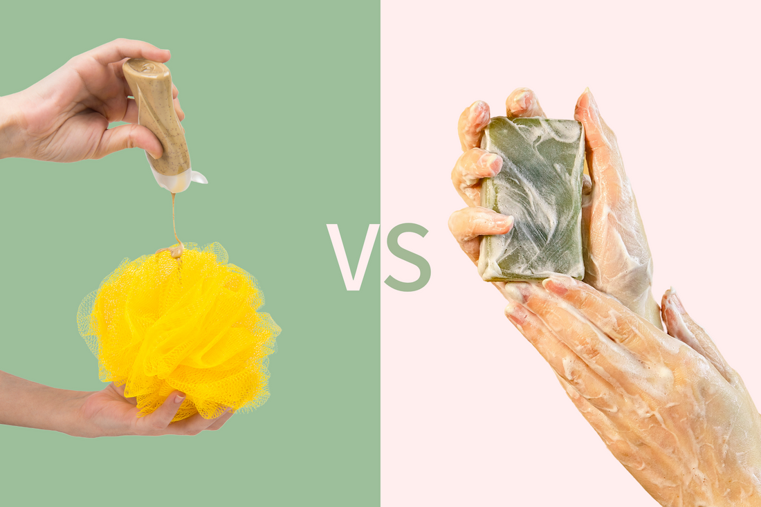 Natural soap vs shower gel