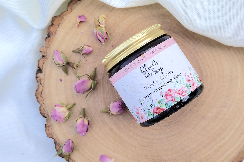 rosey glow whipped body butter