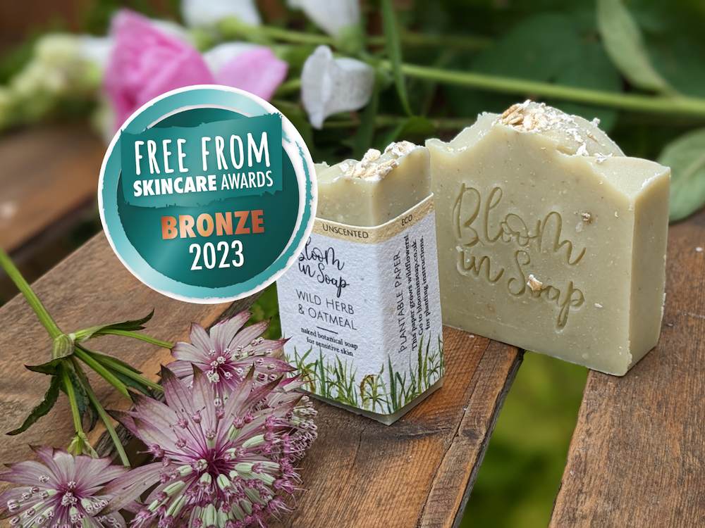 Bloom In Soap wins Bronze award in the Free From Skincare Awards
