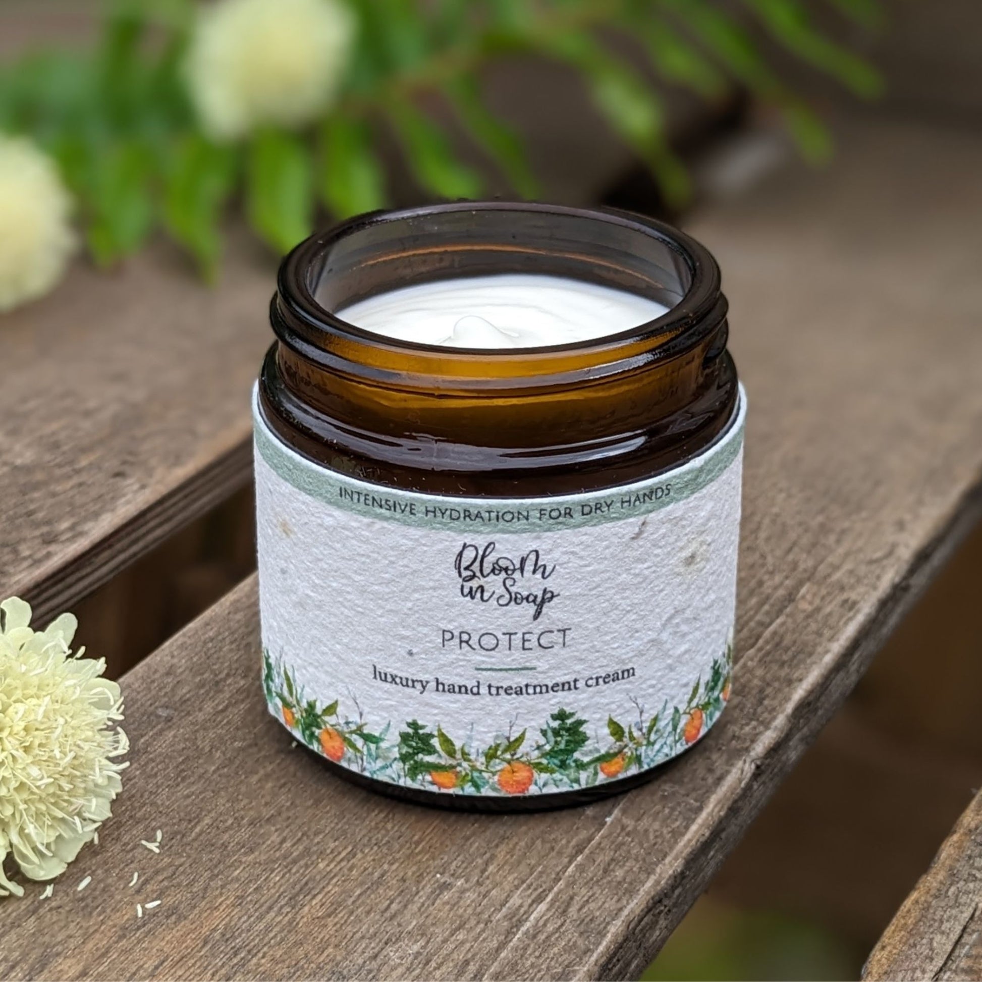 Protect hand cream from Bloom In Soap