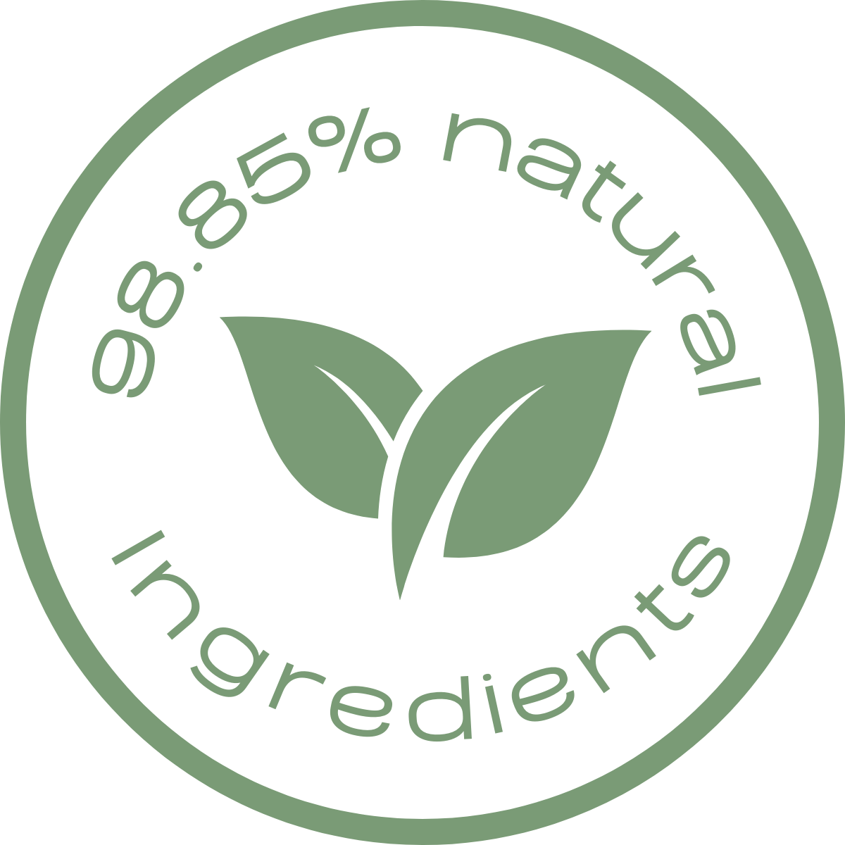 98.85% natural ingredients
