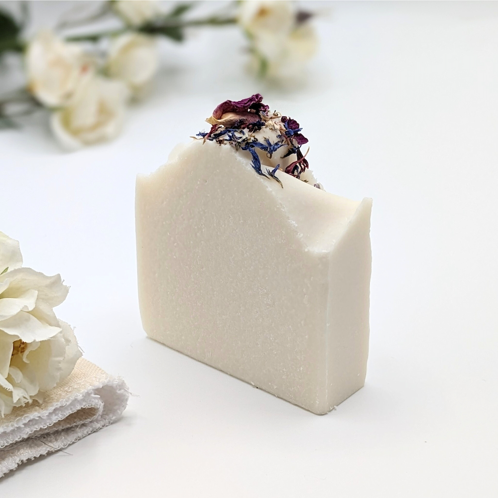 Naked Flower unscented soap for sensitive skin