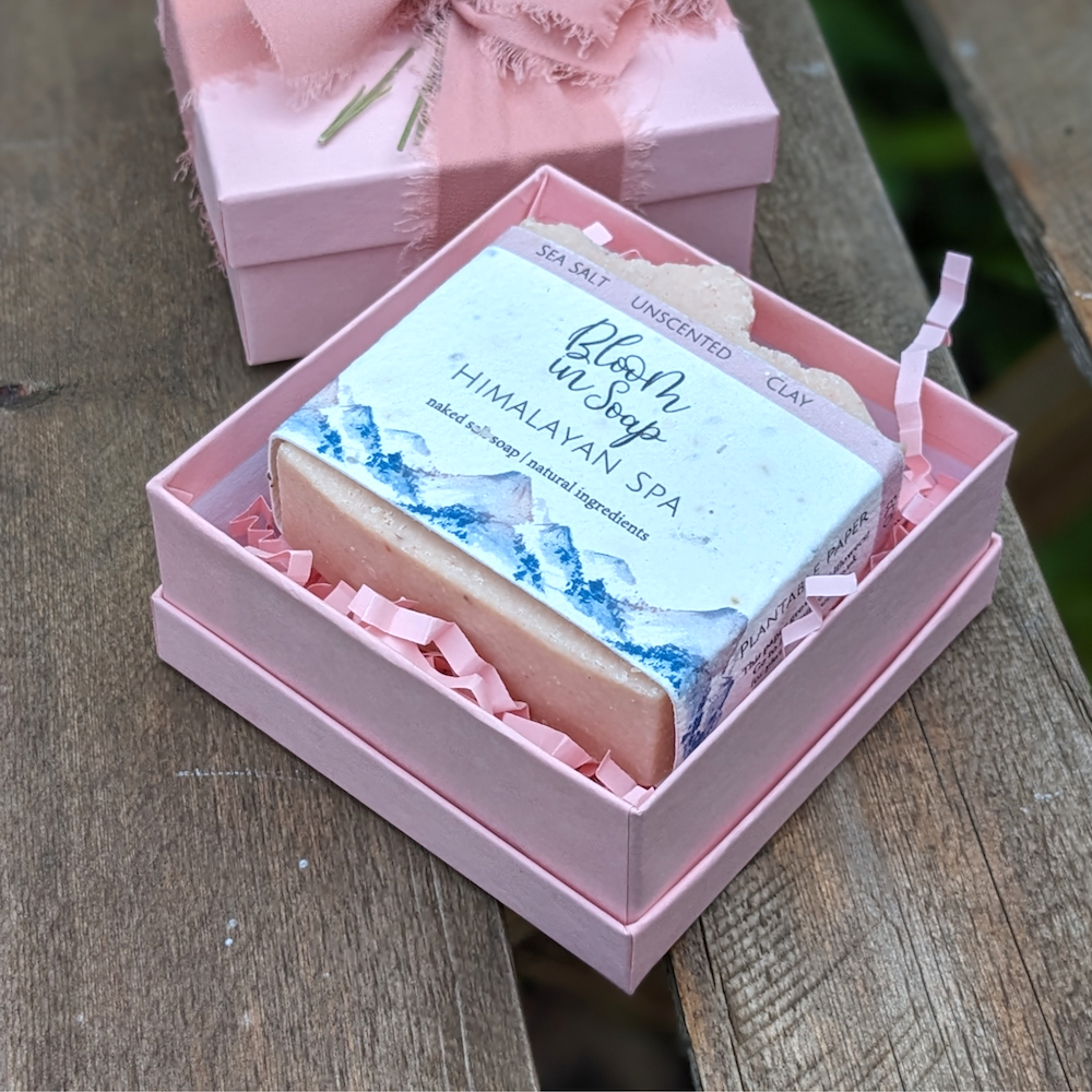 Himalayan Spa handmade soap pink gift box