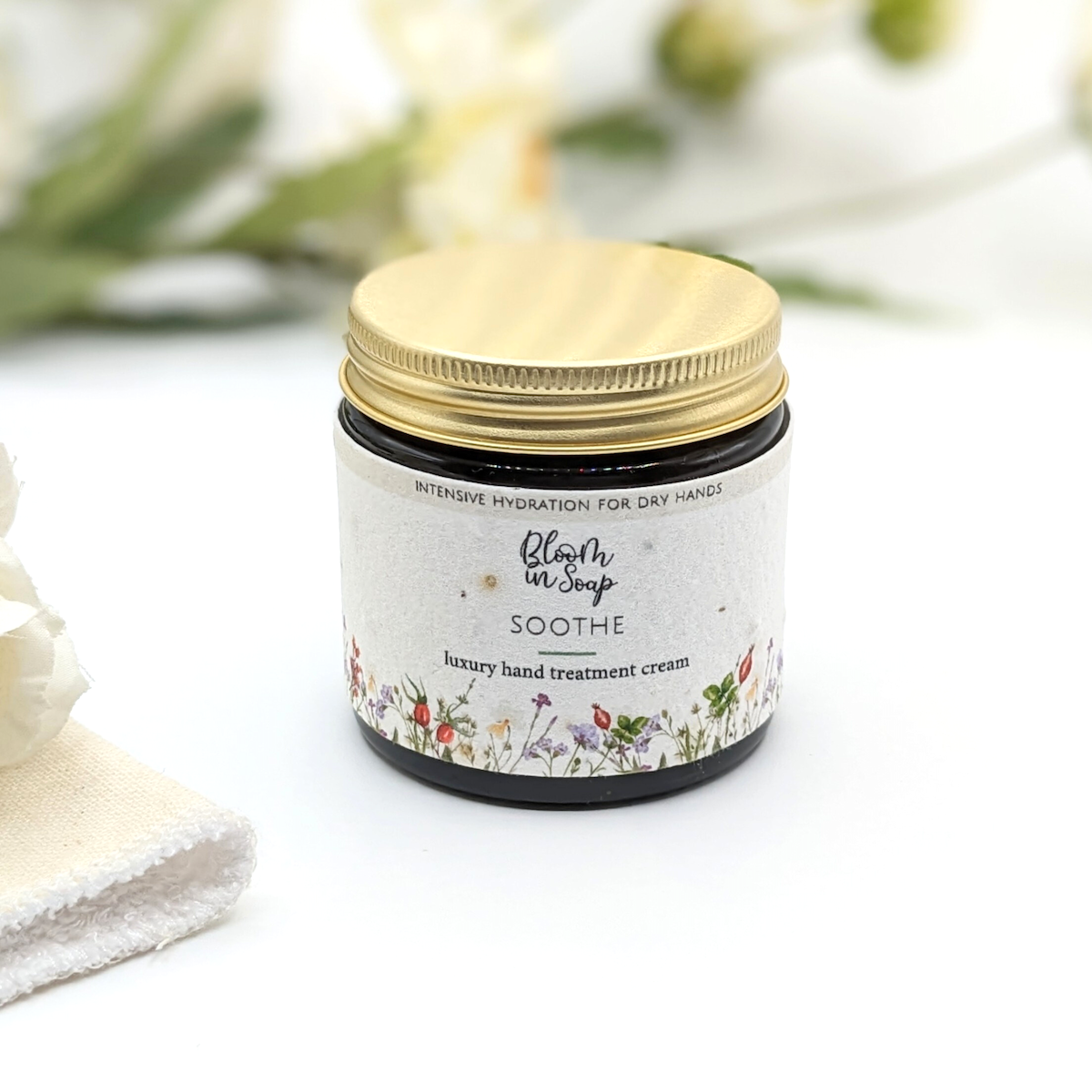 Soothe luxury hand treatment cream from Bloom In Soap