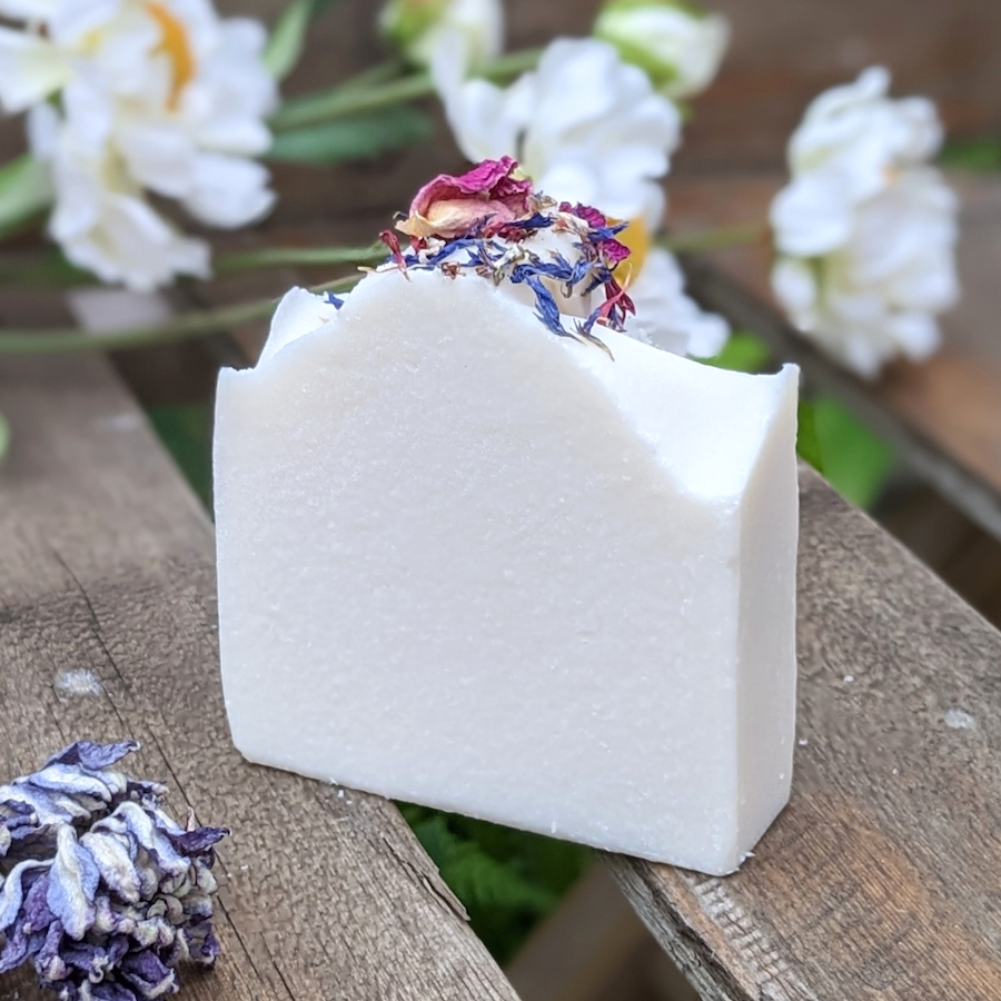 Naked Flower unscented soap for sensitive skin