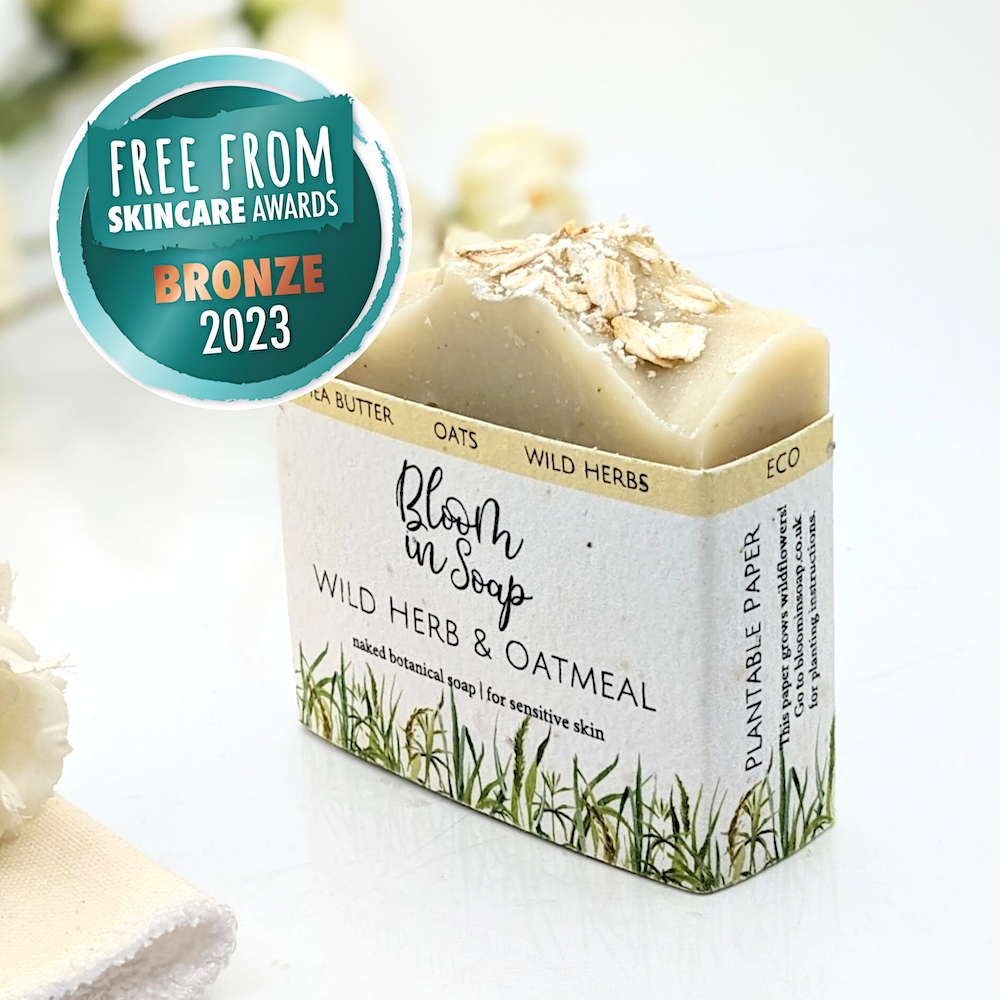 Award winning soap with oats from Bloom In Soap