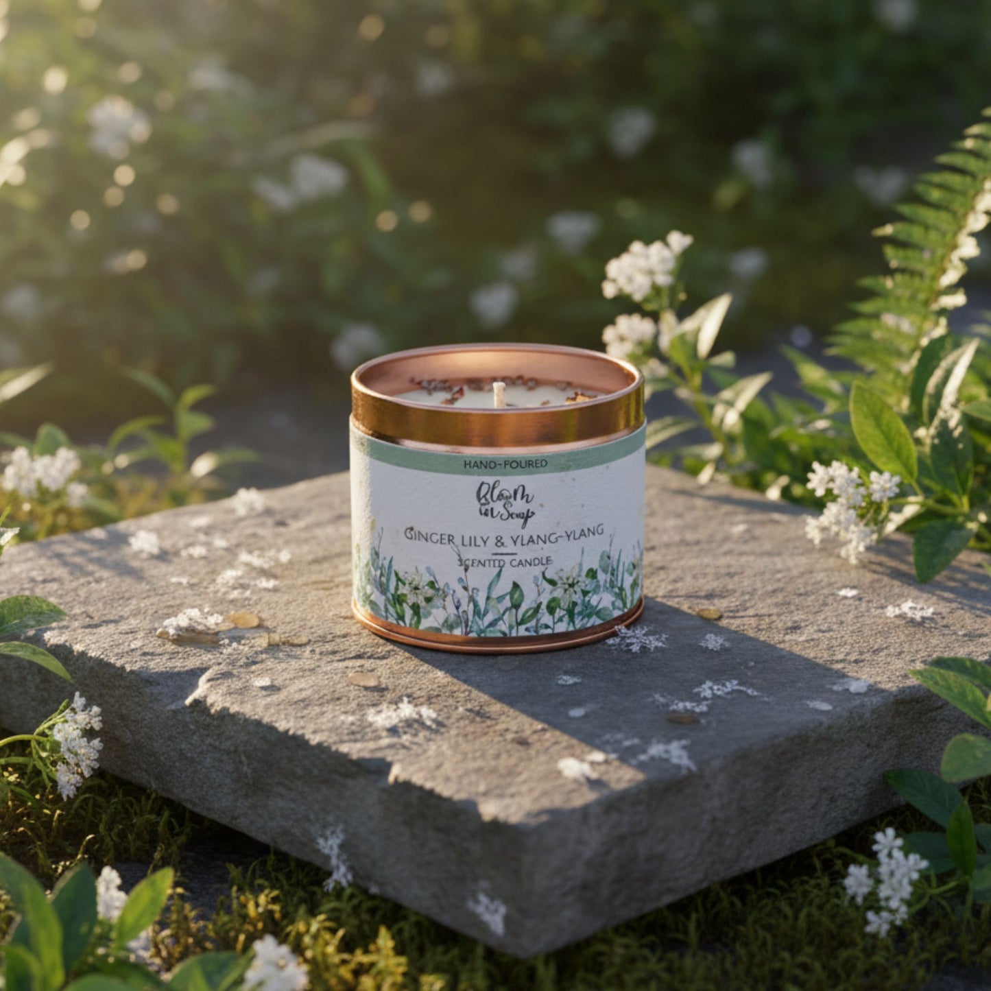 Inner Peace - Ginger Lily & Ylang-Ylang Scented Essential Oil Candles