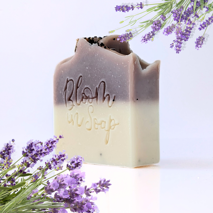 Lavender handmade soap bar from bloom In Soap