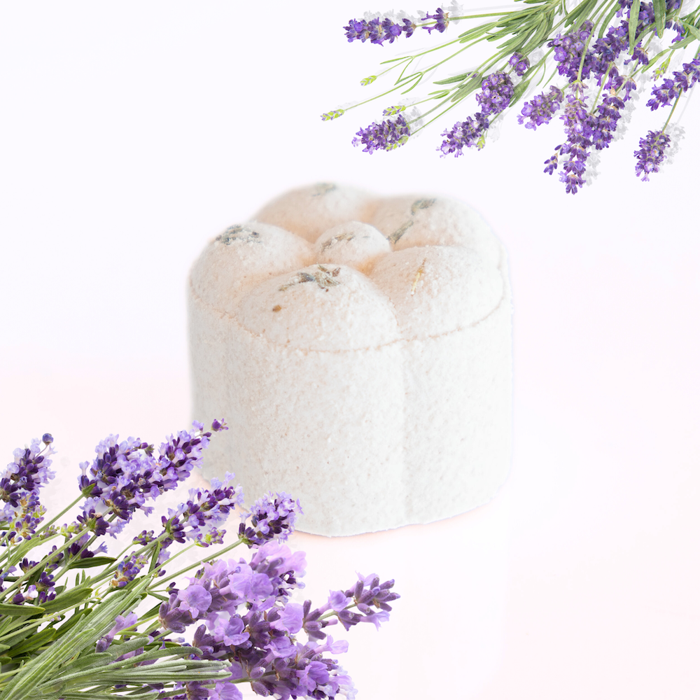 Relax shower steamer with lavender essential oils