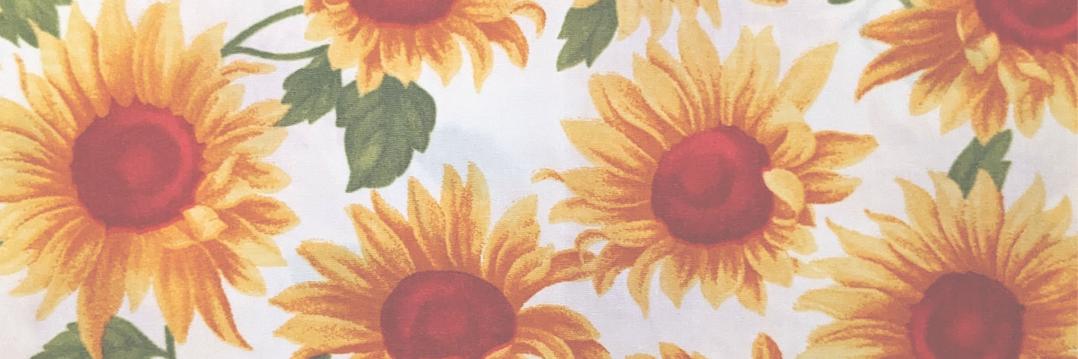 furoshiki in sunflower print