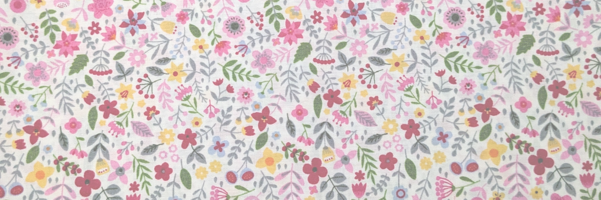furoshiki fabric gift wrap in wildflower print