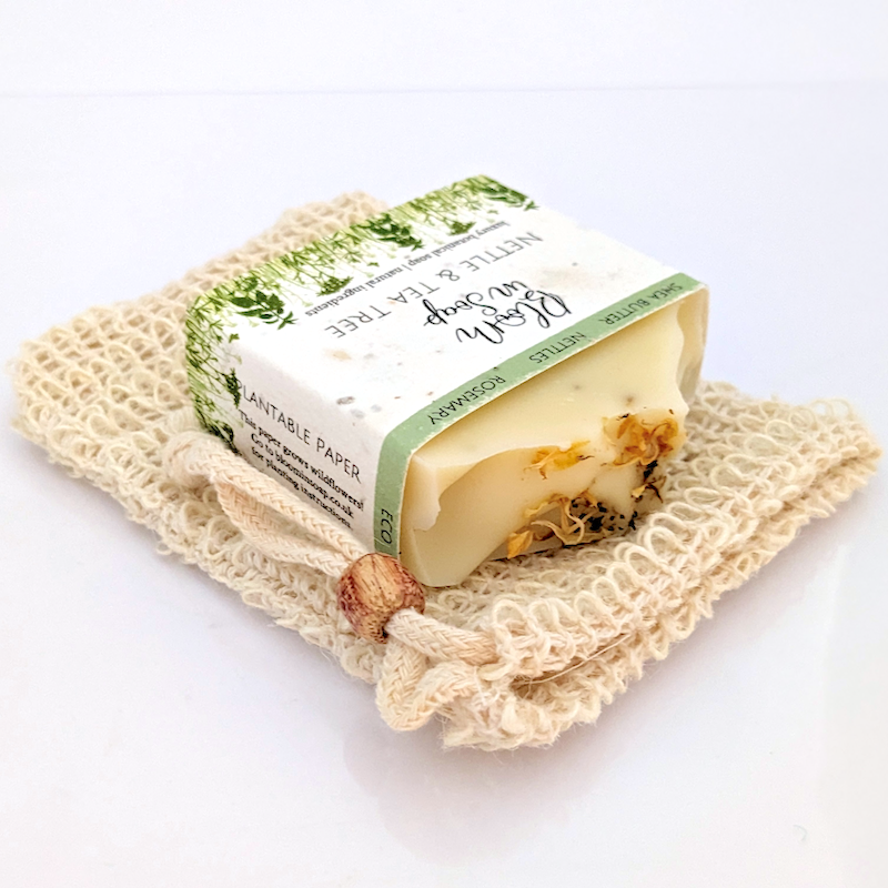 Jute soap wash pouch